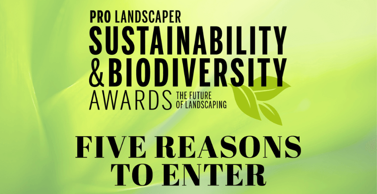5 reasons to enter the Pro Landscaper Sustainability & Biodiversity Awards