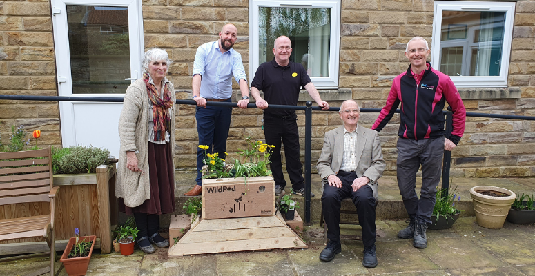 BioScapes WildPod planter gifted to Yorkshire care home