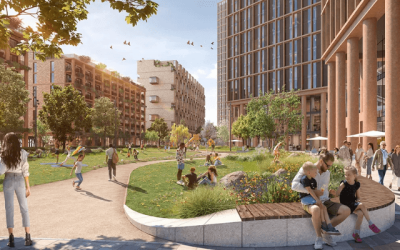 Green space at the heart of new Salford development