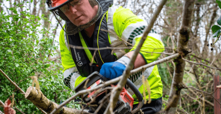 Husqvarna helps Environment Agency make the switch battery-power