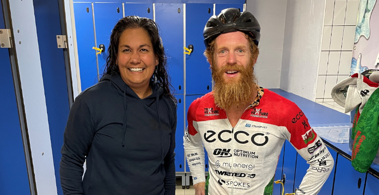 Land Studio supports record-breaking triathlete