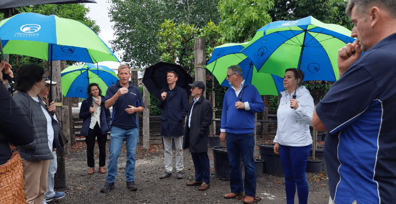 Provender welcomes embassy attachés on behalf of the HTA