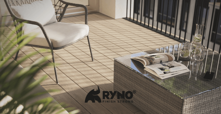 The beauty of a finish on a balcony or terrace & securing it against the elements